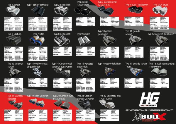 Preview: EGO-X Abgasanlage 3" für VW Golf 7 R Facelift